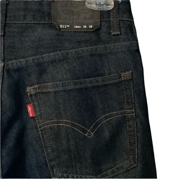 Levi’s 511 dark wash jeans. Size 28x28 - Picture 4 of 11